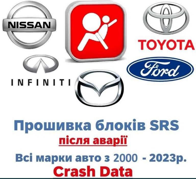Прошивка блоков SRS Airbag, удаления информации об ударе Crash Data