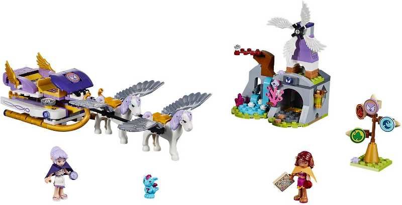 Zestaw Lego Elves 41077 Aira's Pegasus Sleigh z 2015 roku.