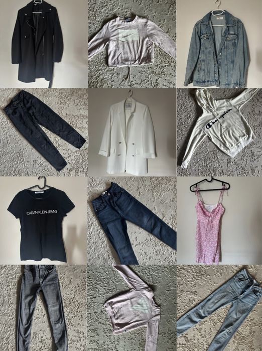 Karton ubrań (ponad 80 sztuk)