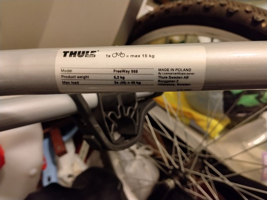 Thule Suporte para 3 Bicicletas só pra carros com mala