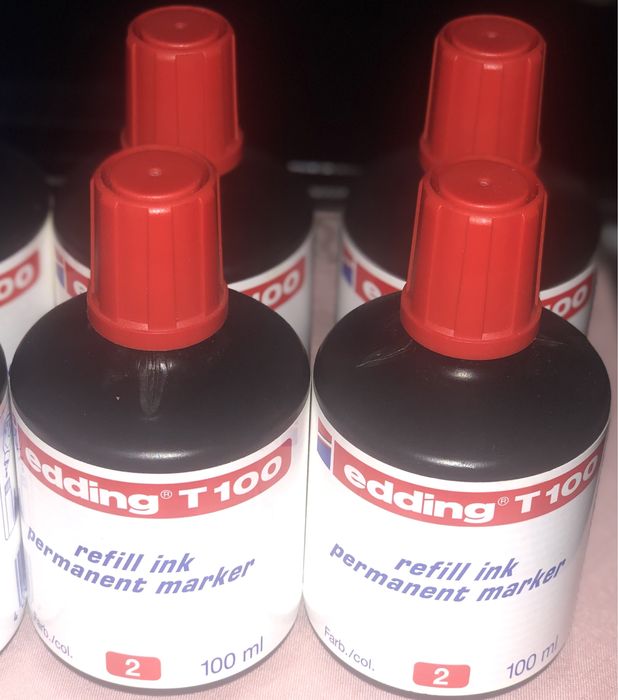 Чернила для заправки перманентных маркеров 100мл Edding e-T100