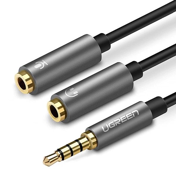 Ugreen kabel przewód rozdzielacz słuchawkowy 3,5 mm mini jack AUX mikr