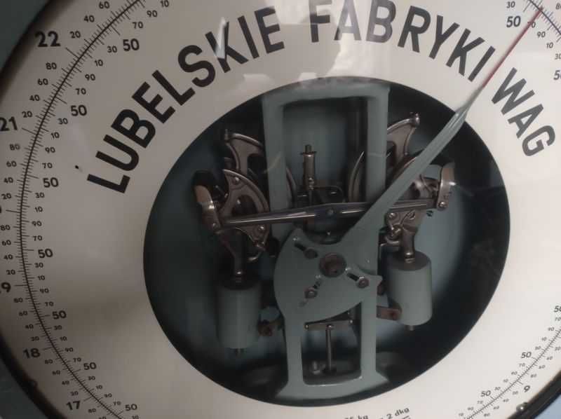 Towarowa, przemysłowa waga Lubleskie Fabryki Wag 25kg PRL