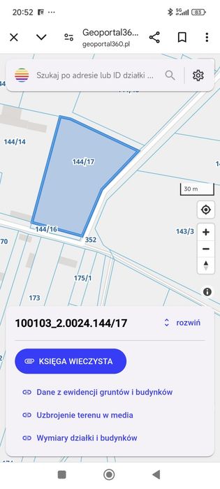 Działka budowlana rekreacyjna inwestycyjna - Widok 2