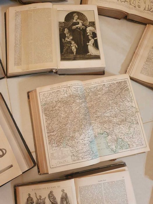 encyklopedia Brockhaus z 1893 roku 17 tomow