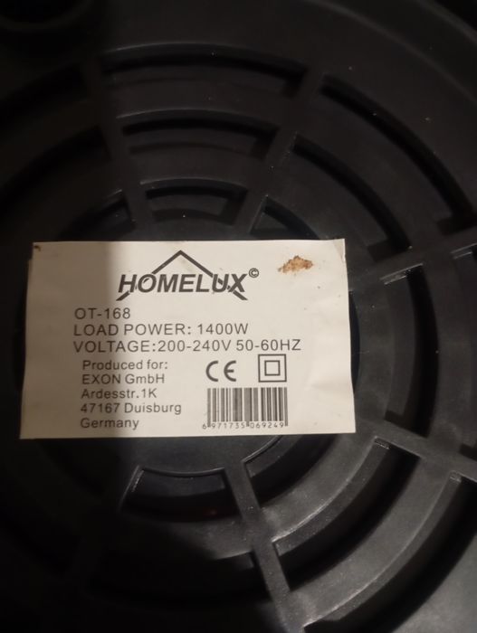 Centrifugadora / Extrator de Sumos Homelux OT-168 – 1400W