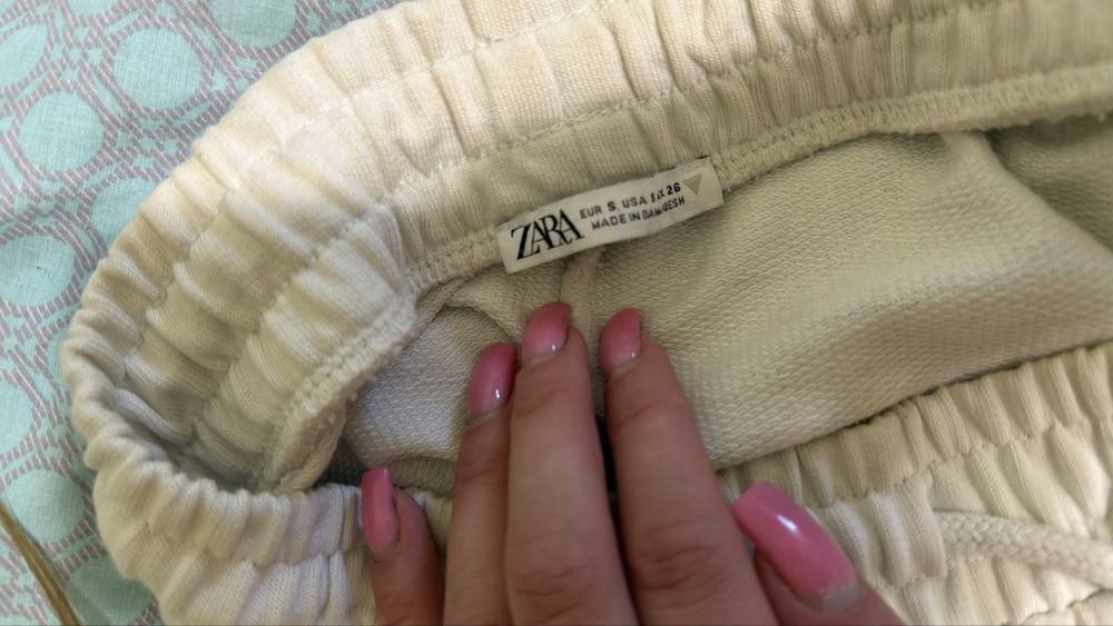 Штани білі Zara, розмір S