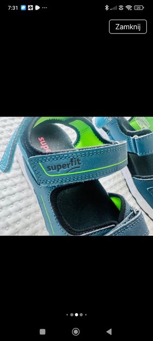 37 Sandały Superfit chłopięce