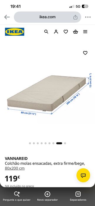 Colchões IKEA - NOVO