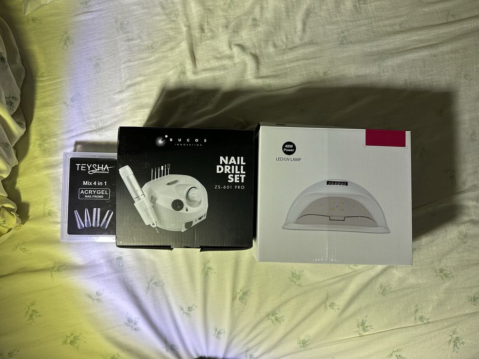 Продам набор для маникюра фрейзер, лампа новый