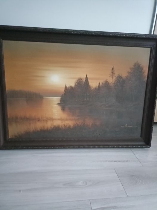 Obraz olejny na płótnie w ramie