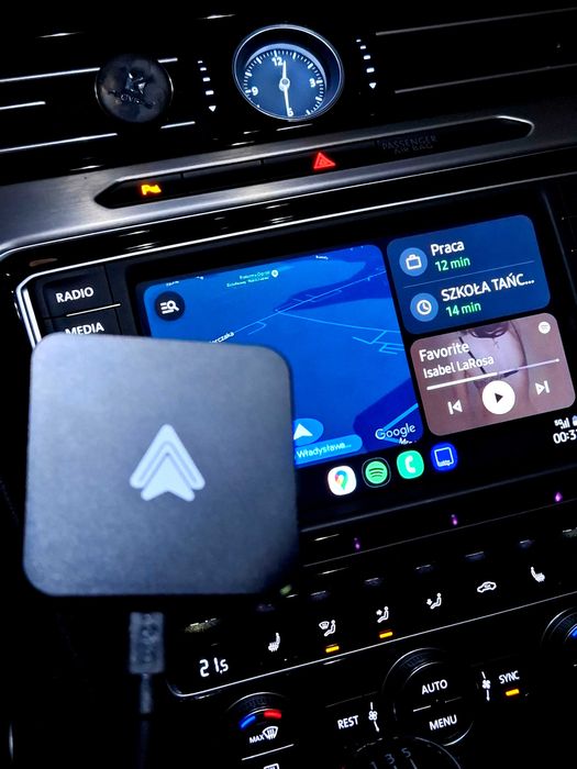 Adapter do bezprzewodowego Android Auto w Twoim samochodzie.
