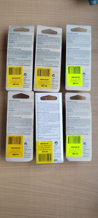 Zestaw woblerów Salmo Minnow 6f i 6S nowe