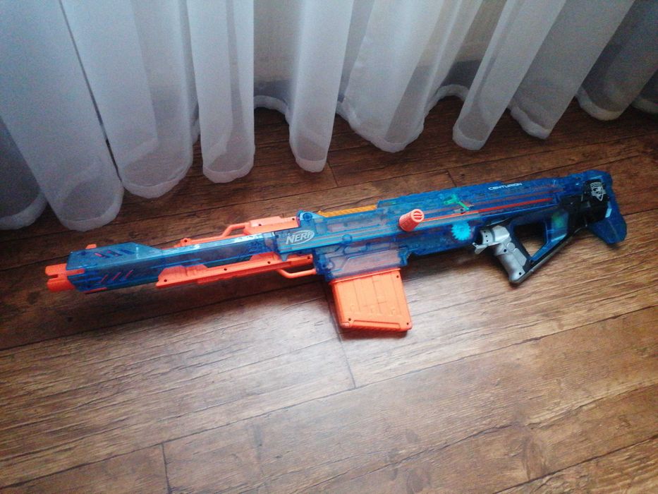 Rzadki Karabin Snajperski Nerf N-Strike Mega Elite Sonic Ice Centurion