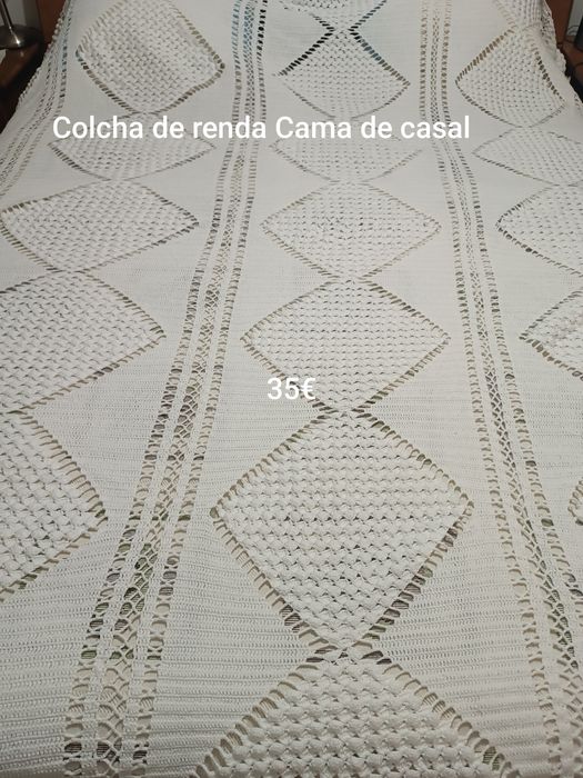 Colchas/toalhas de renda