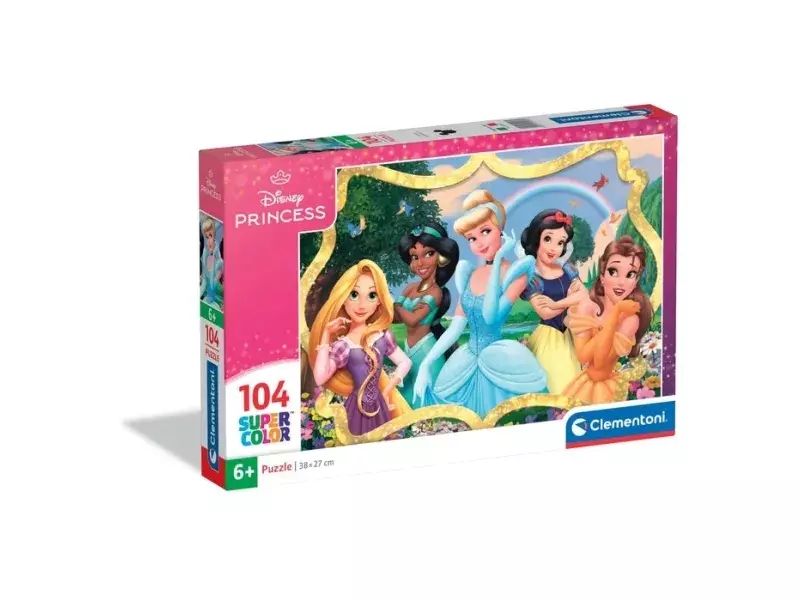 Puzzle 104 Super kolor Princess 28058. Clementoni. Nowy Produkt