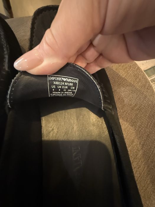 Мокасини EMPORIO ARMANI 42р 27 см по стільці