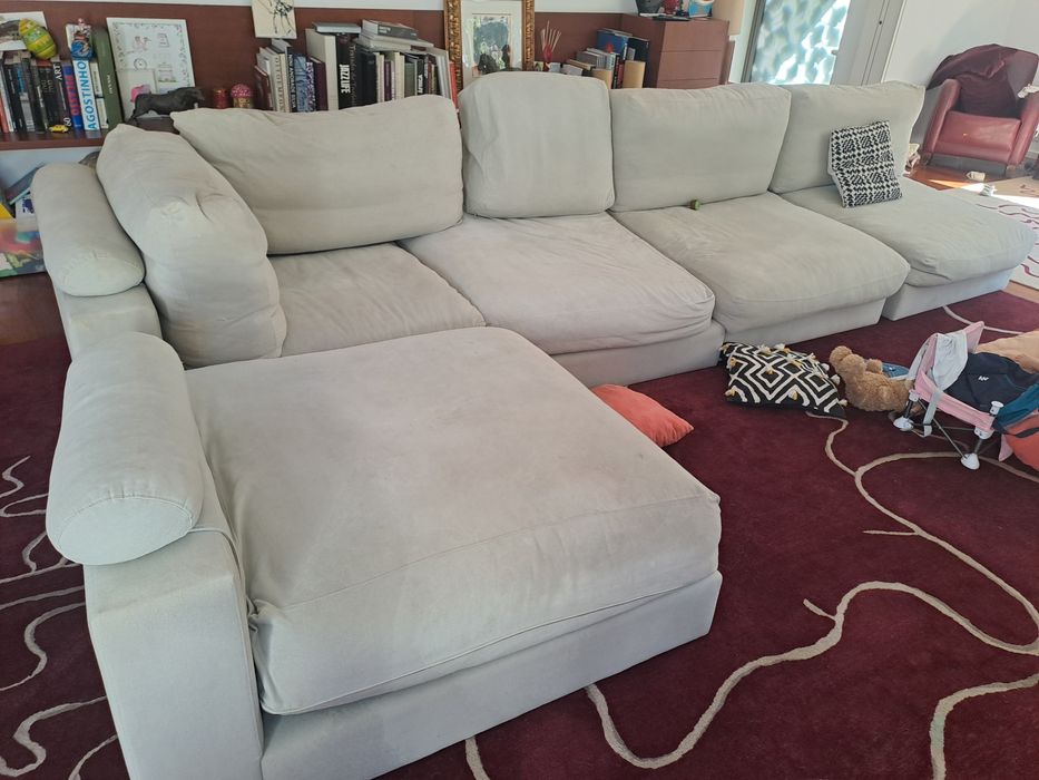 Sofá enorme modular de luxo