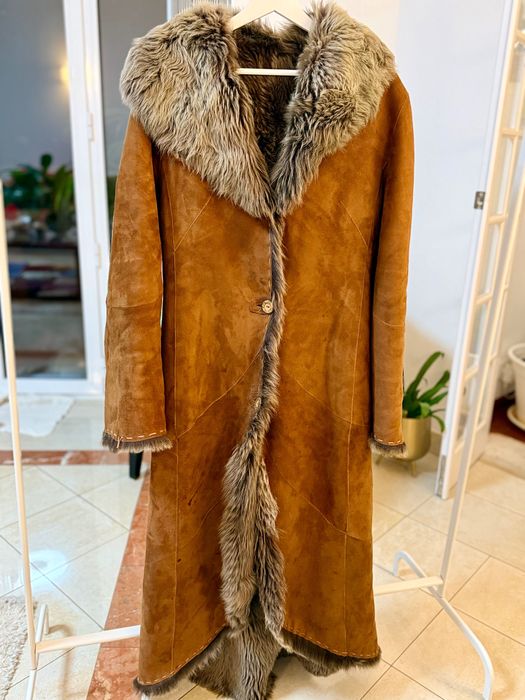 Casaco de pele sintético marrom lindíssimo!
