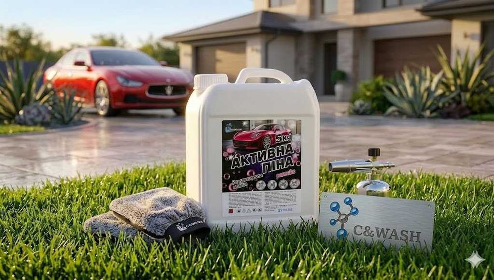 Активна піна рожевого (розового\PINK NANO) кольору 5 кг C&WASH