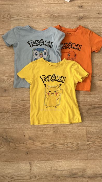 Koszulki 3 szt Sinsay r. 110 Pokemon