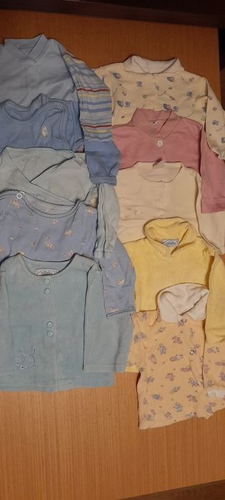 Kaftaniki niemowlęce 56/62 -10 sztuk