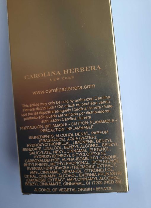 Carolina Herrera eau de toilette