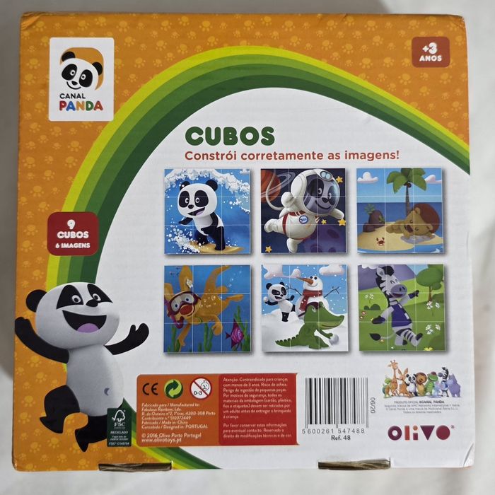 Panda - Cubos 6 imagens