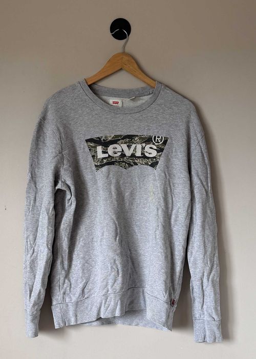 Bluza bawełniana Levi's M szara