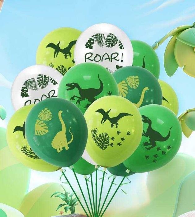 Conjunto 5 balões dinossauros