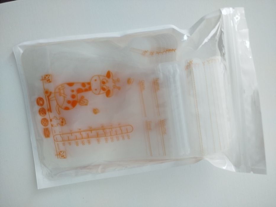Sacos para conservar leite materno