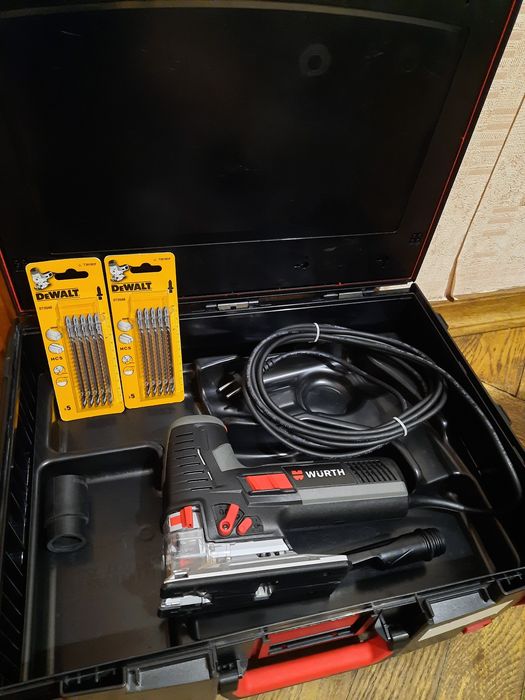 Стан нового,Germany!!Лобзик WURTH STP 140 EXACT-S,800вт+ нові пилки  Dewalt(оригінал)