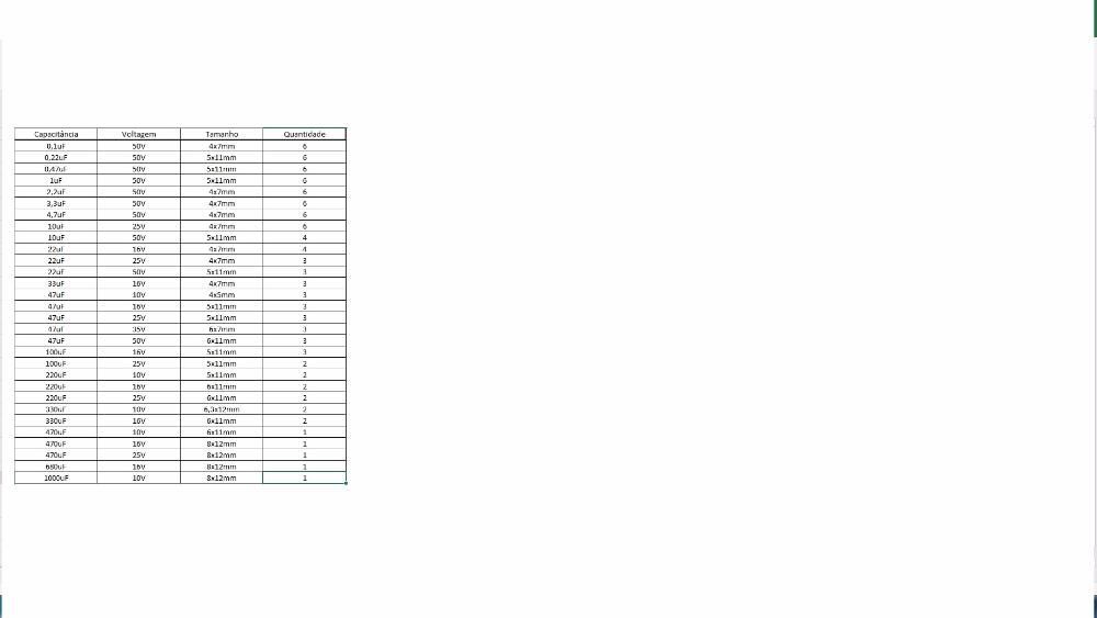 100 condensadores electrolíticos 0.1uf a 1000uf 10v 16v 25v 35v 50v