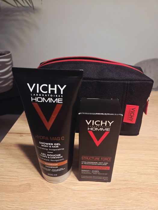 zestaw Vichy Homme krem + żel + kosmetyczka