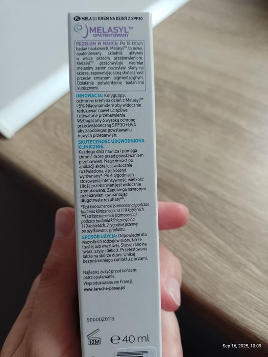La Roche Mela B3 SPF30, krem na dzień 40 ml