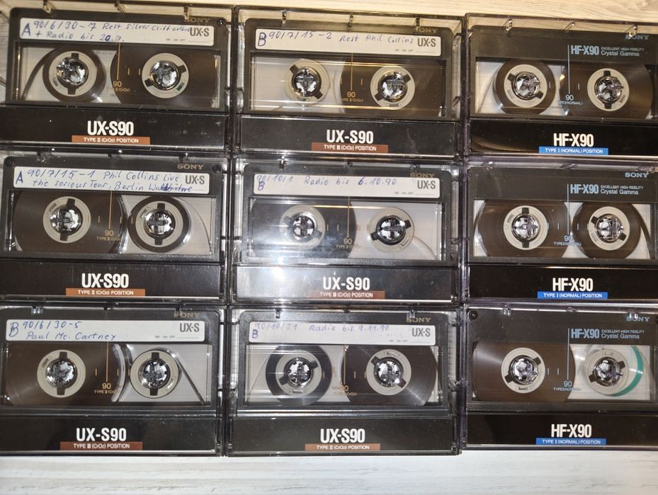 Аудіокасети Sony UX -S 90, HF -X 90
