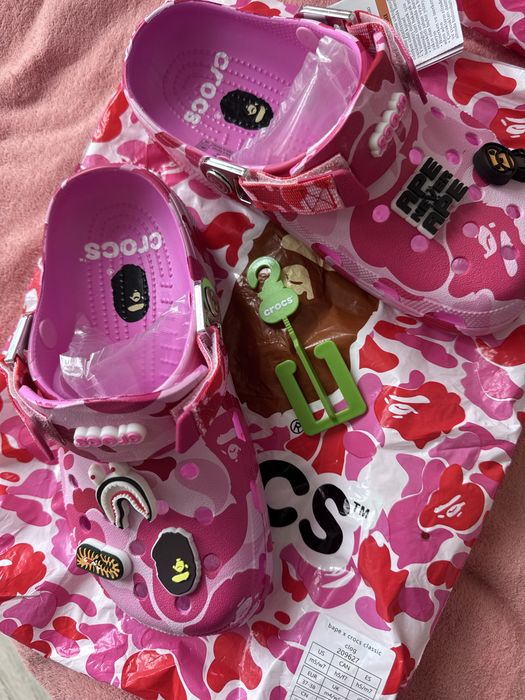 Crocs X Bape Pink 38