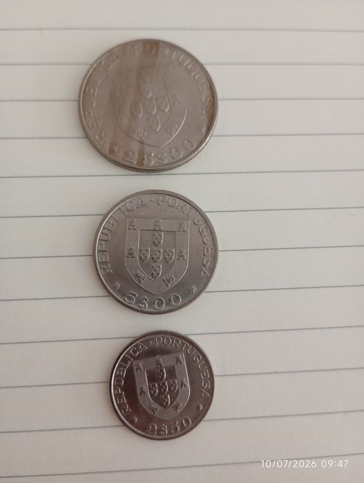 Moedas antigas coleção
