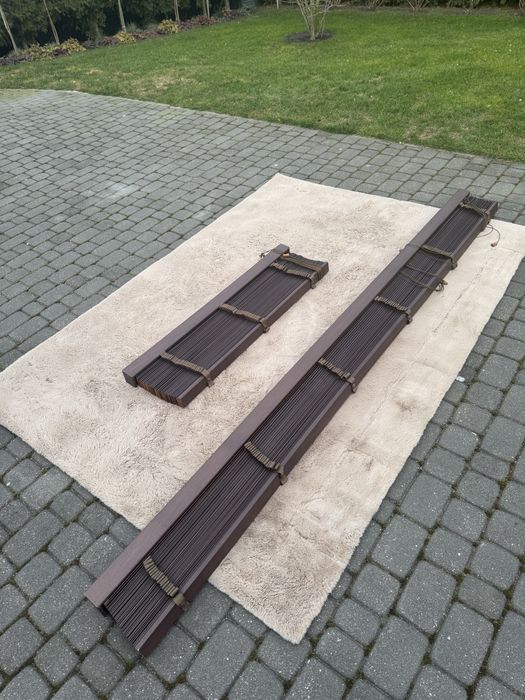 Rolety drewniane brazowe