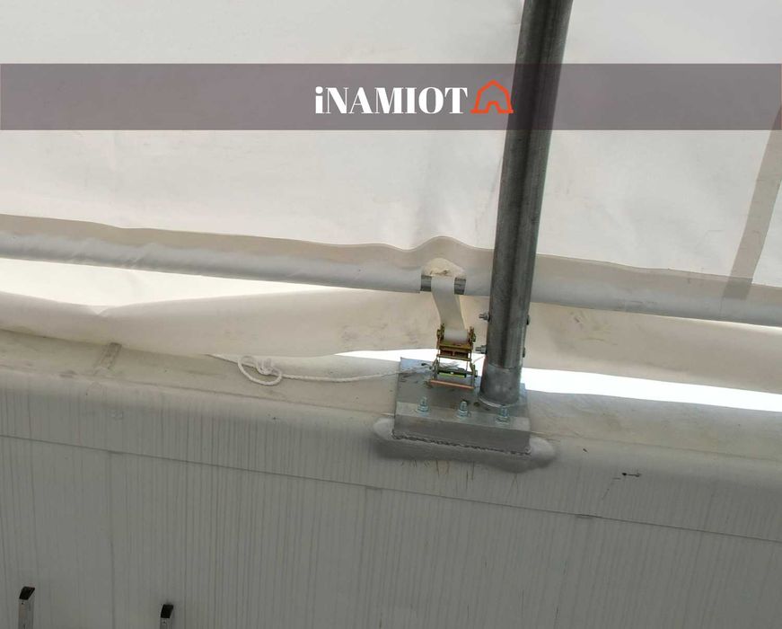 Zadaszenie kontenerowe 6x6 m namiot budowlany kontenery wiata hala