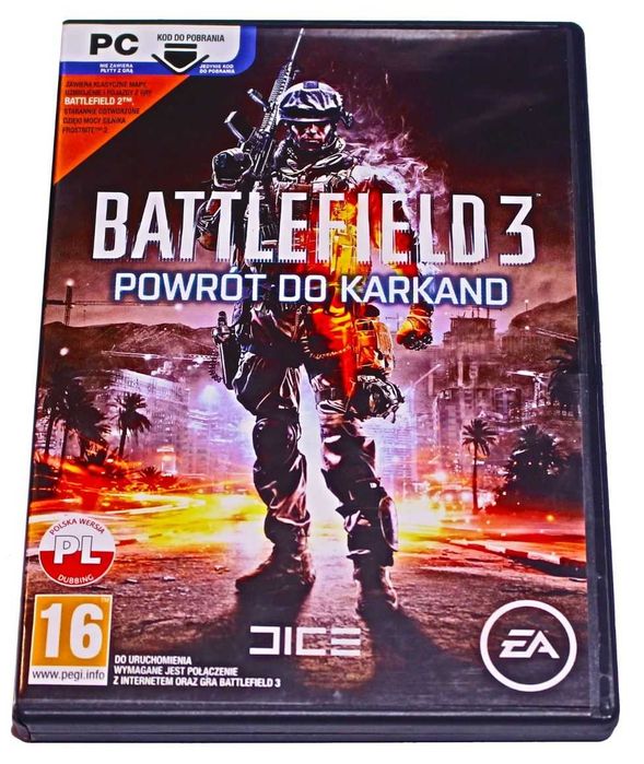 Battlefield 3 Powrót Do Karkand Box Pc Pl Premierowe Do Kolekcji