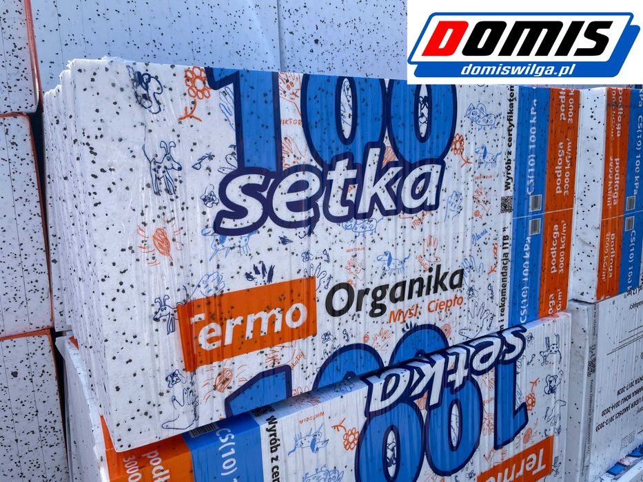 Styropian EPS 100 dach/podłoga Setka Termo Organika PROMOCJA