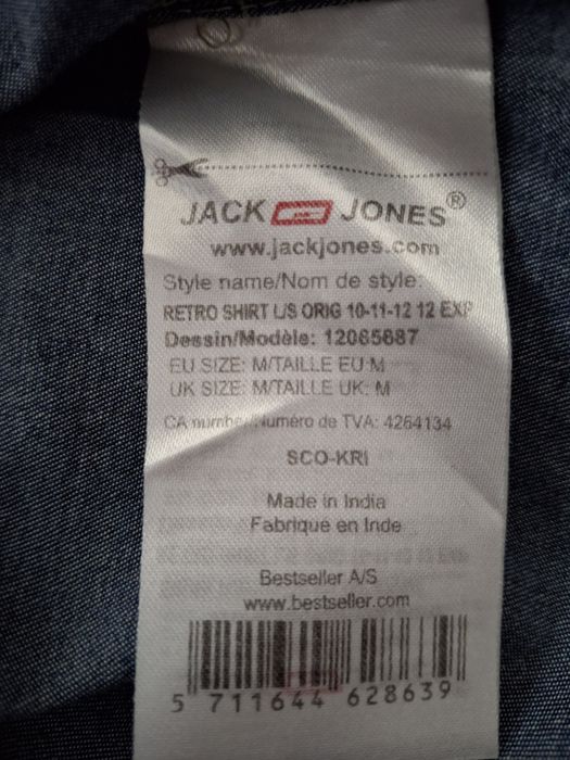 Koszula jeans długi rękaw Jack&Jones M męska