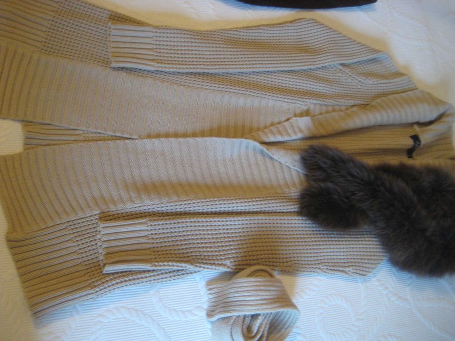 Conjunto calça casaco blusa e complementos senhora