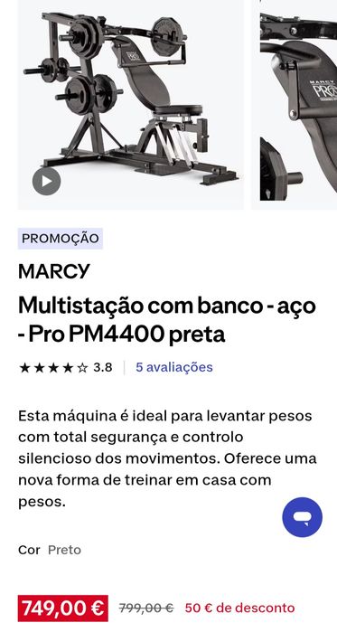 Máquina de musculação Marcy Pro PM 4400
