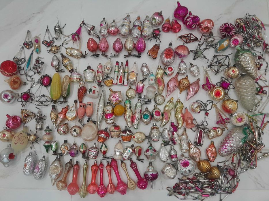 Zabawki  kolekcjonerskie. Choinki Ozdoby świąteczne z okresu ZSRR