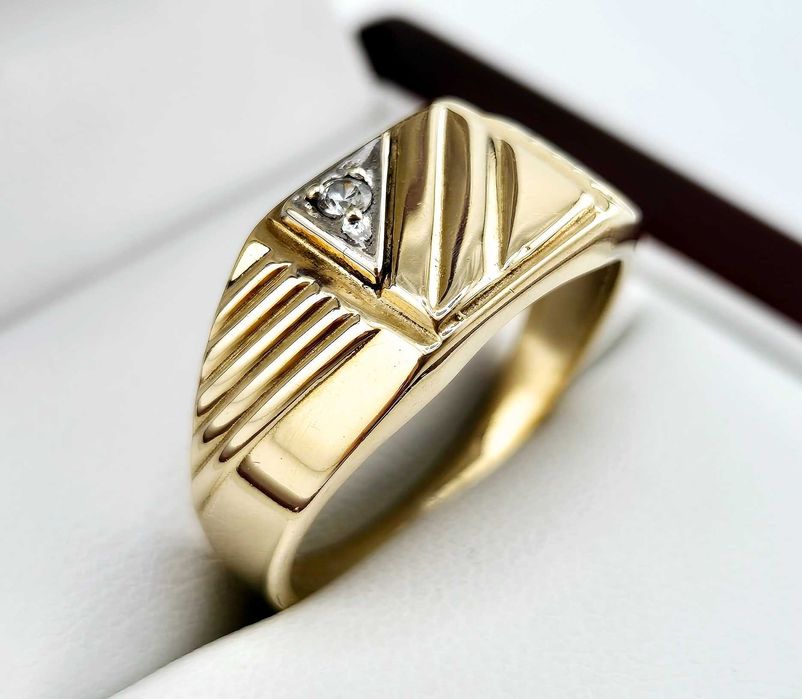 Piękny złoty sygnet 6,03g PR.333 8K R. 24