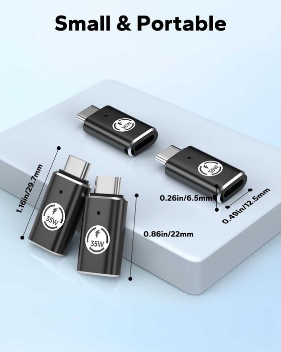 Adapter żeński na USB C męski 4 sztuki, spp667