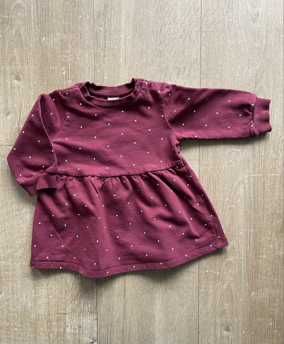 H&M 2 sukienki dresowe rozm. 74