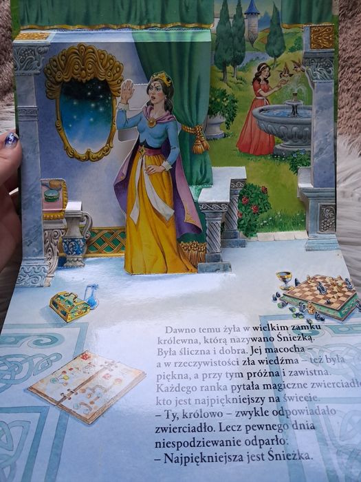 Królewna Śnieżka,, bajka rozkładana, 3d, wyskakujące obrazki, twarda o